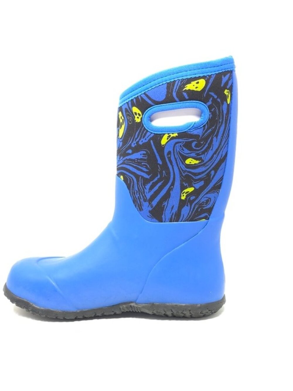 Bogs York Spooky Print Blue Waterproof Rain Boots Kids Little Kid - Picture 4 of 13